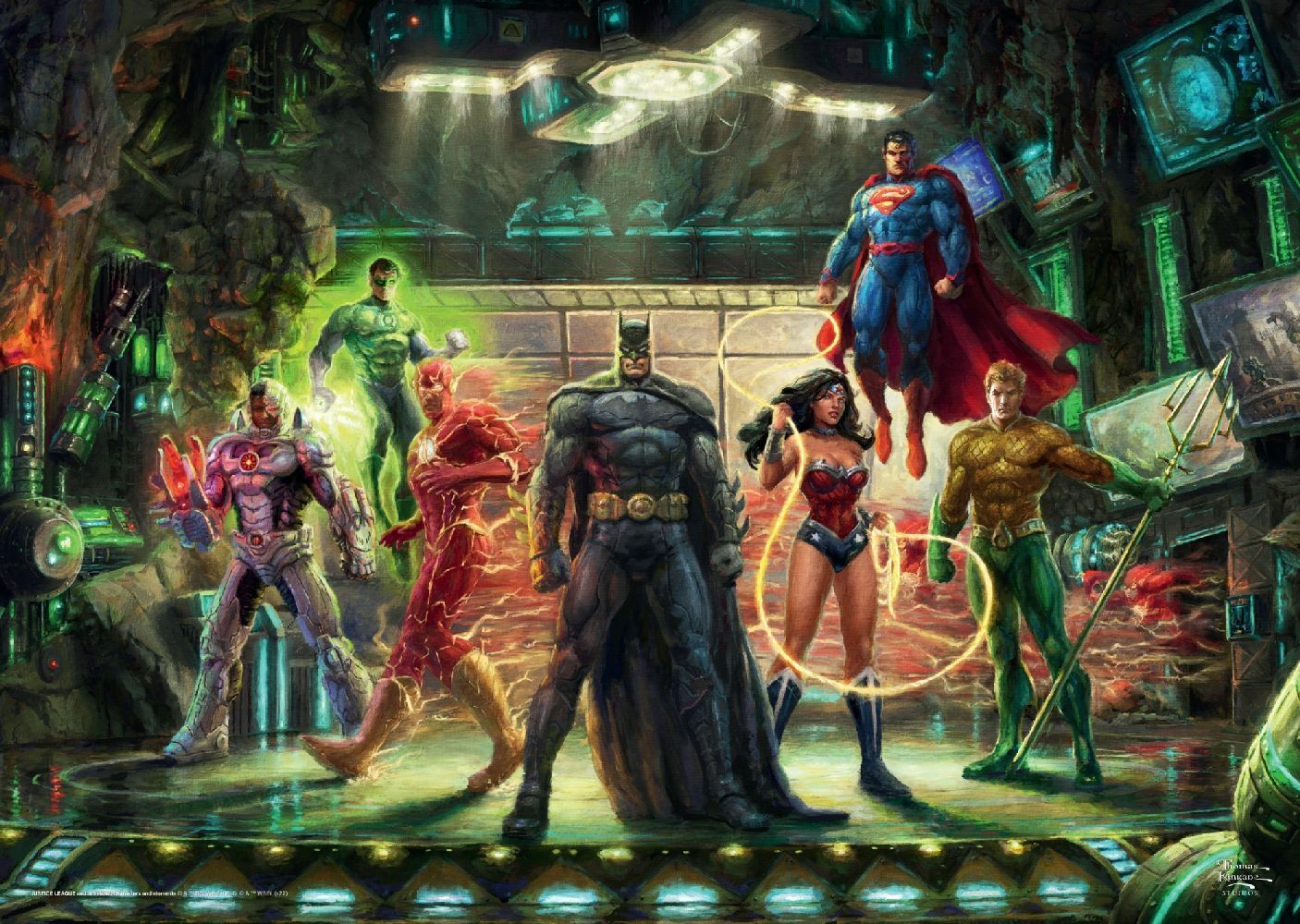 Bild: 4001504575915 | The Justice League | Puzzle Thomas Kinkade, DC 1.000 Teile | Spiel