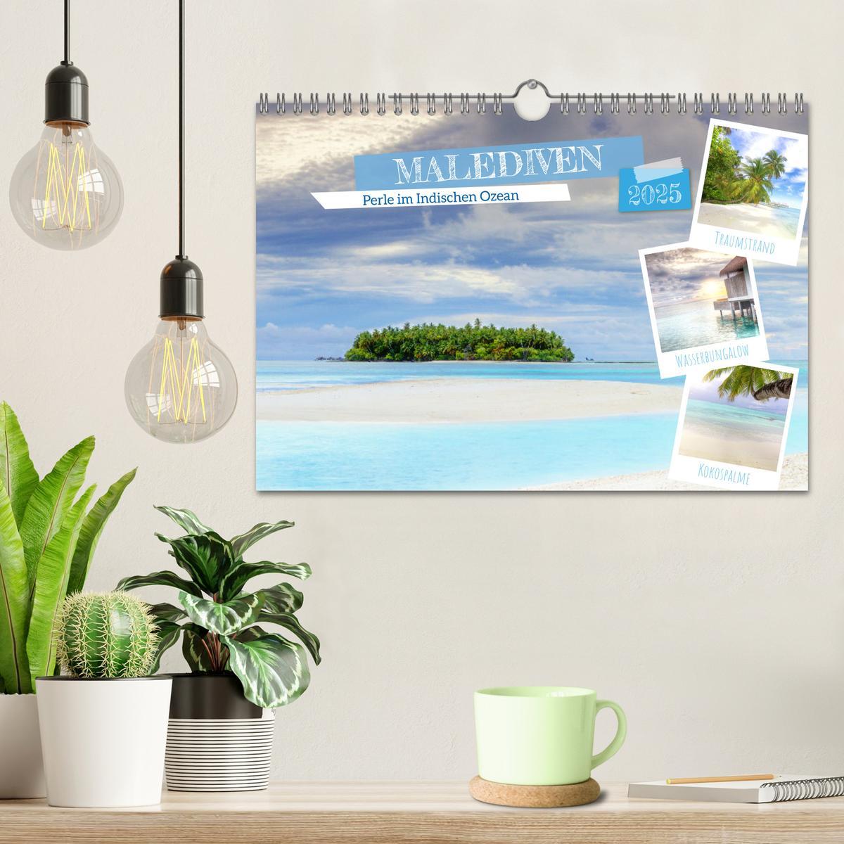 Bild: 9783383868160 | Malediven, Perle im Indischen Ozean (Wandkalender 2025 DIN A4...