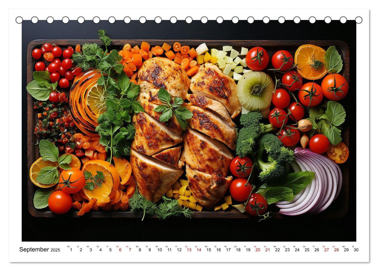 Bild: 9783383885310 | Ordentlich Low Carb (Tischkalender 2025 DIN A5 quer), CALVENDO...