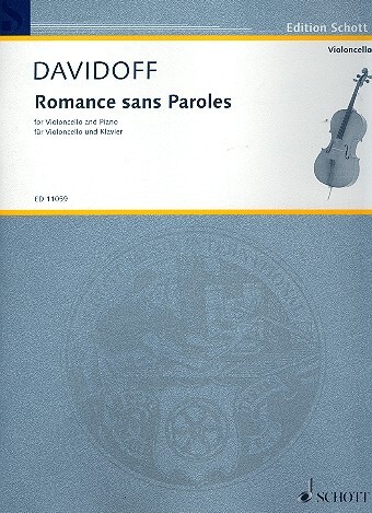 Cover: 9790220107597 | Romance sans Paroles | Karl Davydov | Buch | Schott Music London
