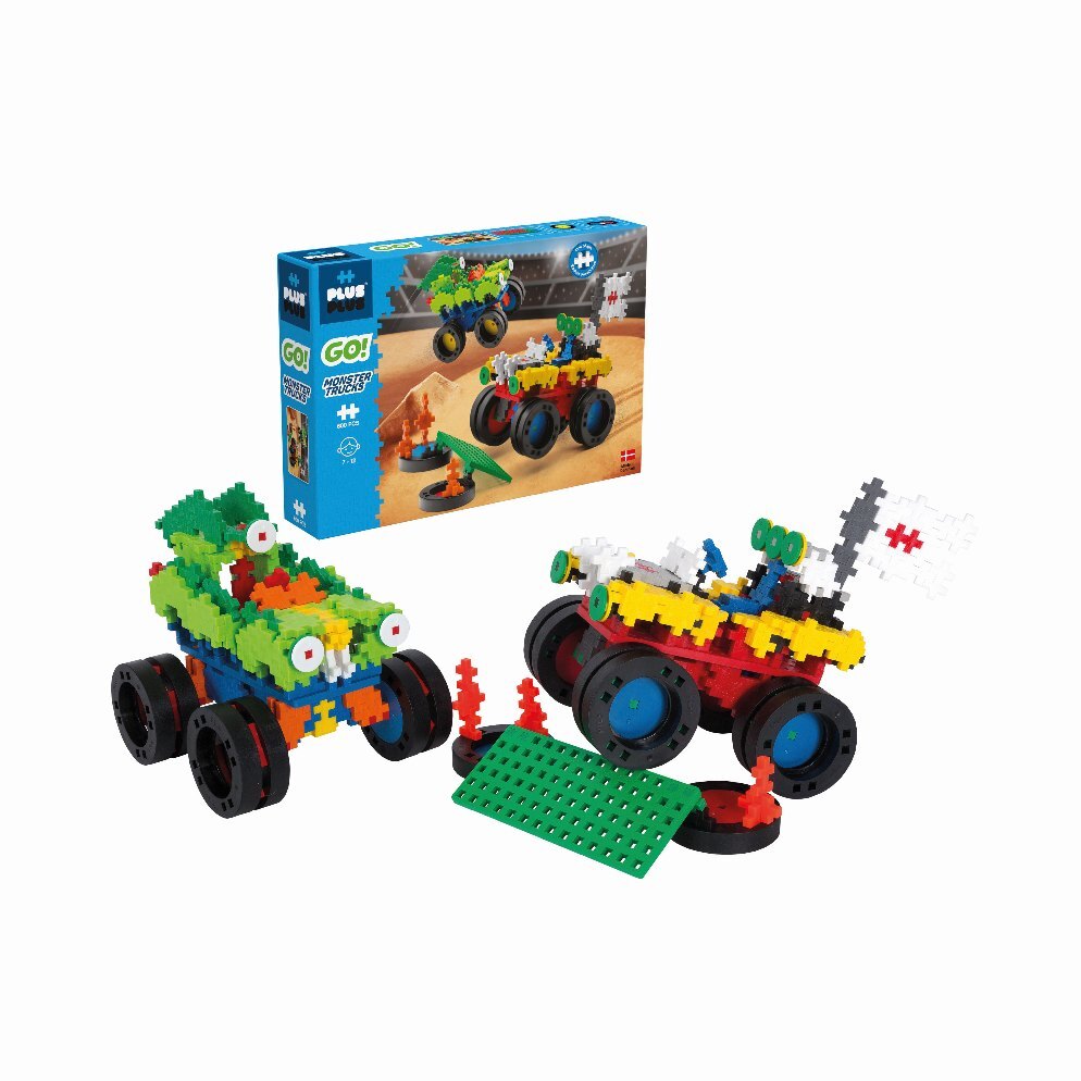 Bild: 5710409106009 | 600 Kreativ Bausteine GO! Monster Trucks | 9607014 | 2022 | Plus-Plus