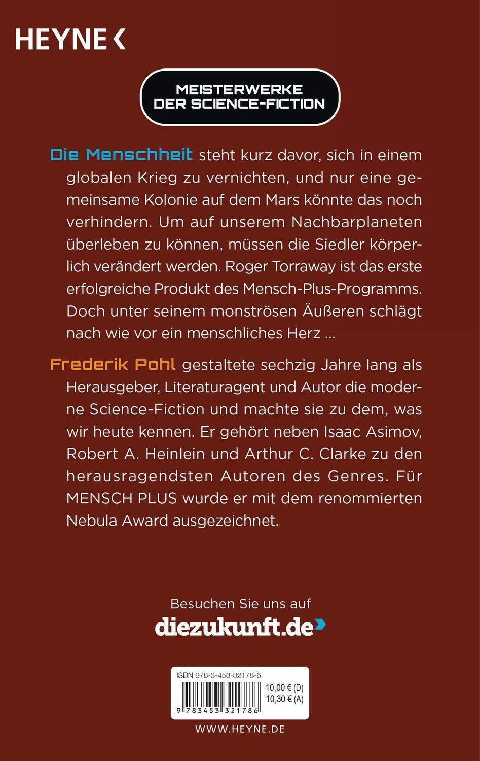Bild: 9783453321786 | Mensch Plus | Meisterwerke der Science Fiction - Roman | Frederik Pohl