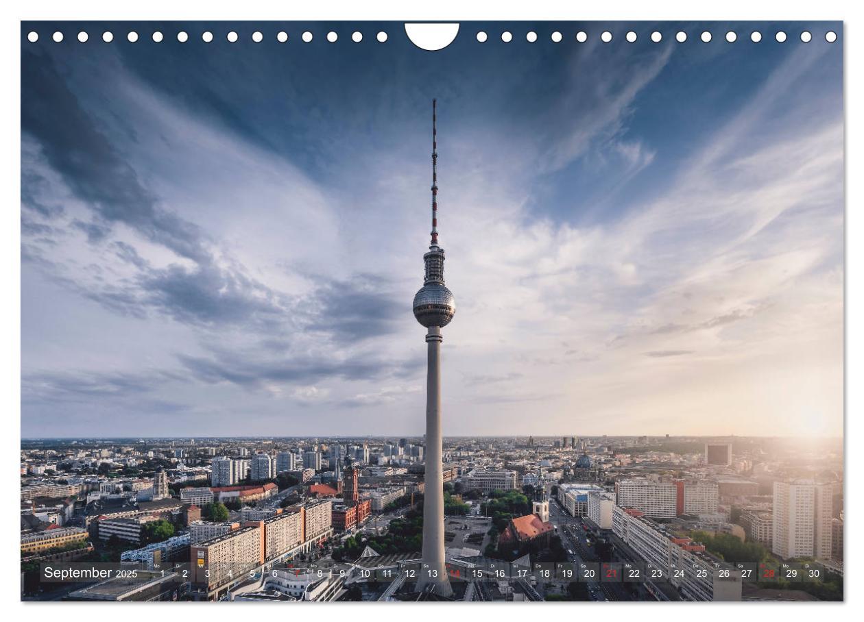 Bild: 9783435307128 | Berlin von oben (Wandkalender 2025 DIN A4 quer), CALVENDO...