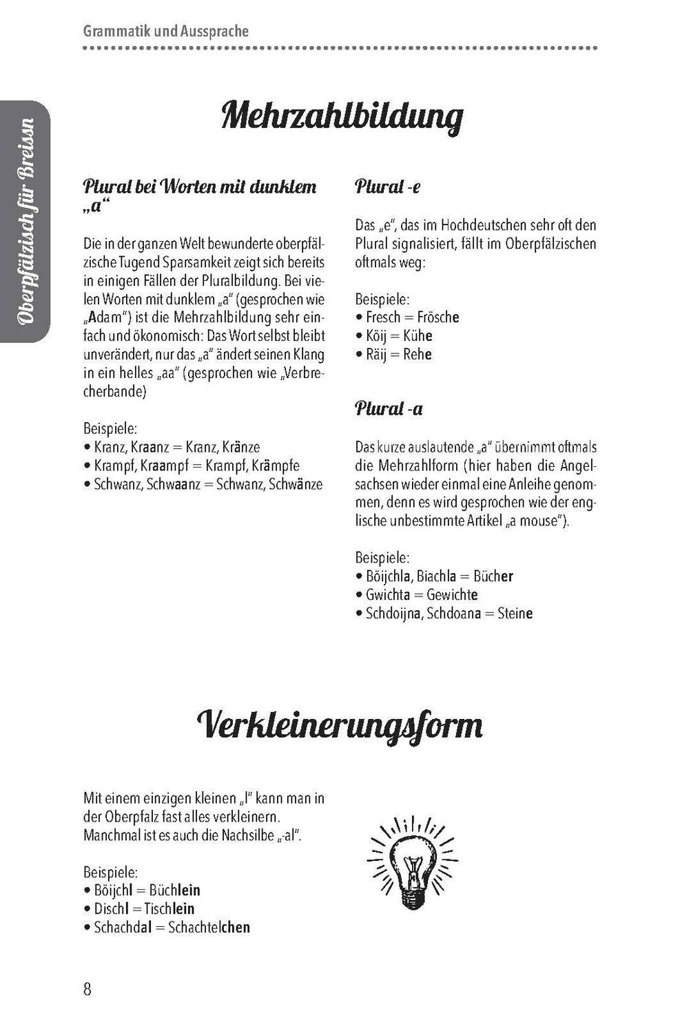 Bild: 9783955871086 | Oberpfälzer Wörterbuch | Vo Aungdeggl bis Zintara | Martin Stangl