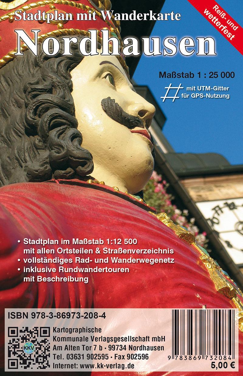 Cover: 9783869732084 | Nordhausen 1:12 500 | mbH | (Land-)Karte | Deutsch | 2021