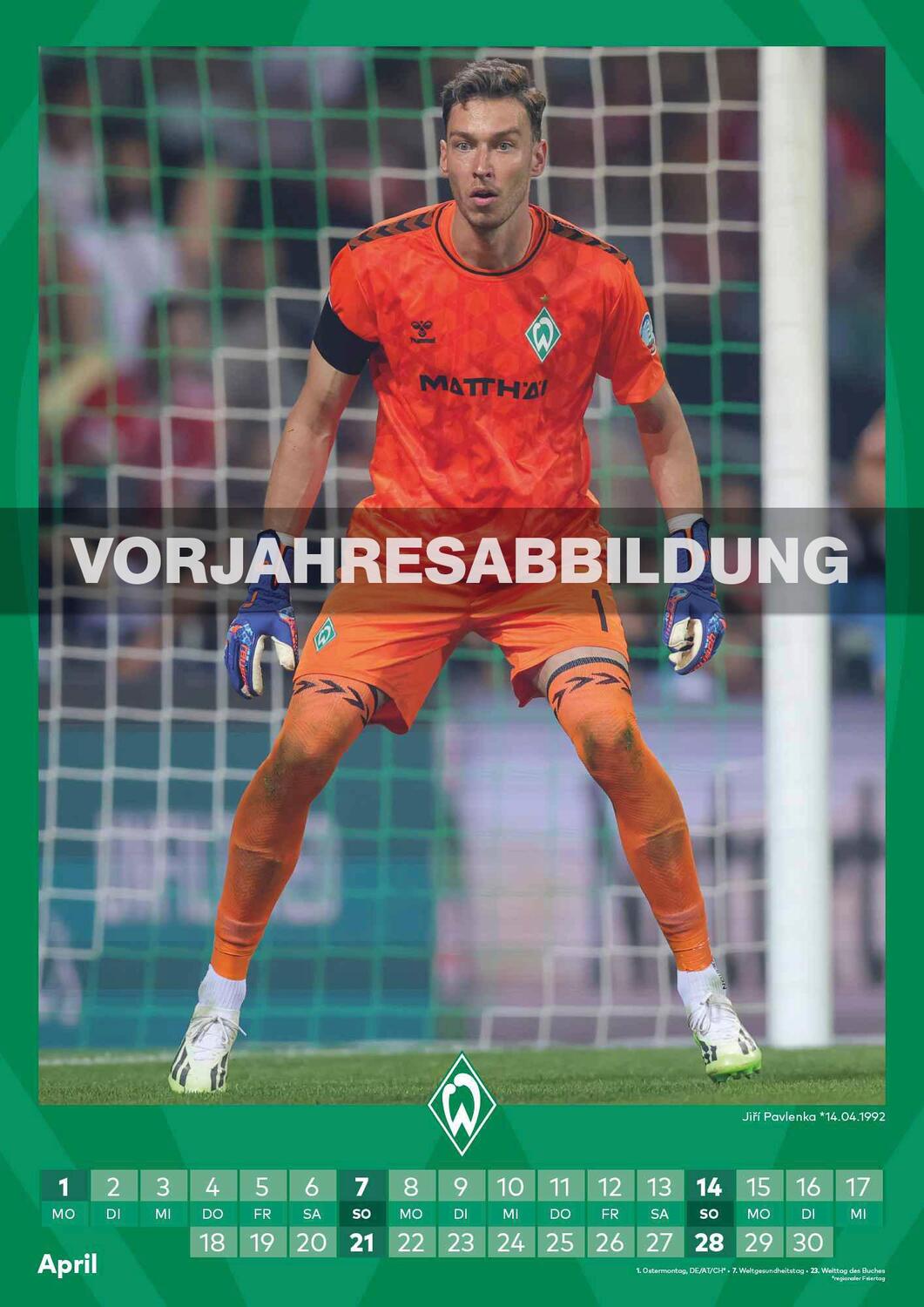 Bild: 4002725994493 | Werder Bremen 2025 - A3-Kalender - Fußball-Kalender - Fan-Kalender...