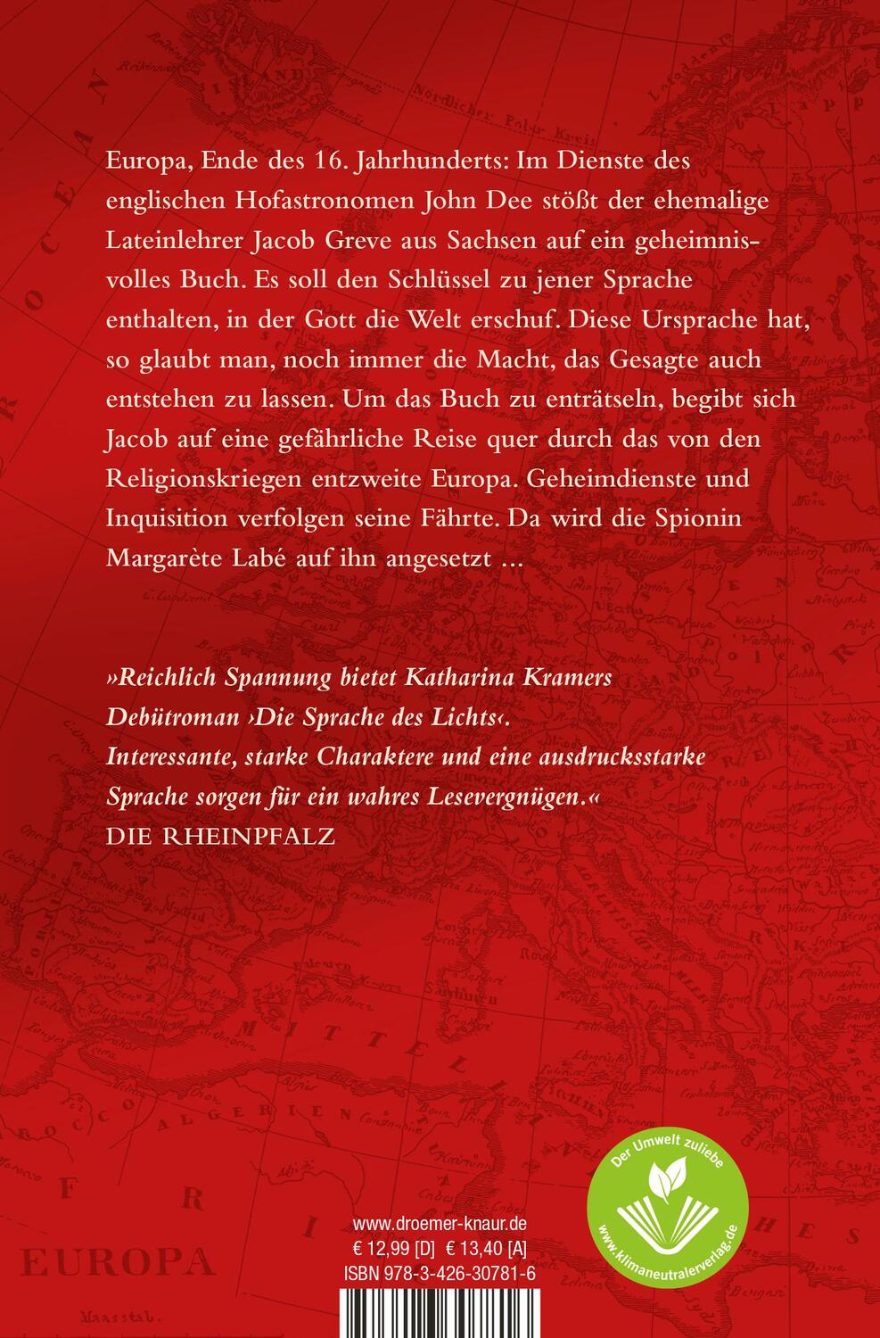 Rückseite: 9783426307816 | Die Sprache des Lichts | Roman | Katharina Kramer | Taschenbuch | 2022