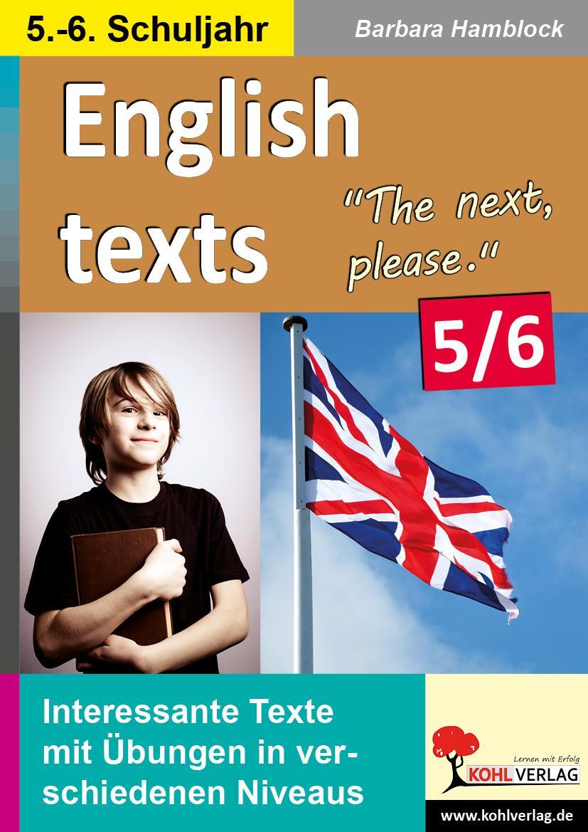 Cover: 9783956866432 | English texts - The next, please. / 5.-6. Schuljahr | Barbara Hamblock