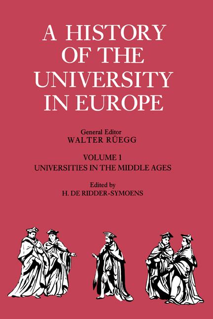 Cover: 9780521541138 | A History of the University in Europe | Ridder-Symoens (u. a.) | Buch