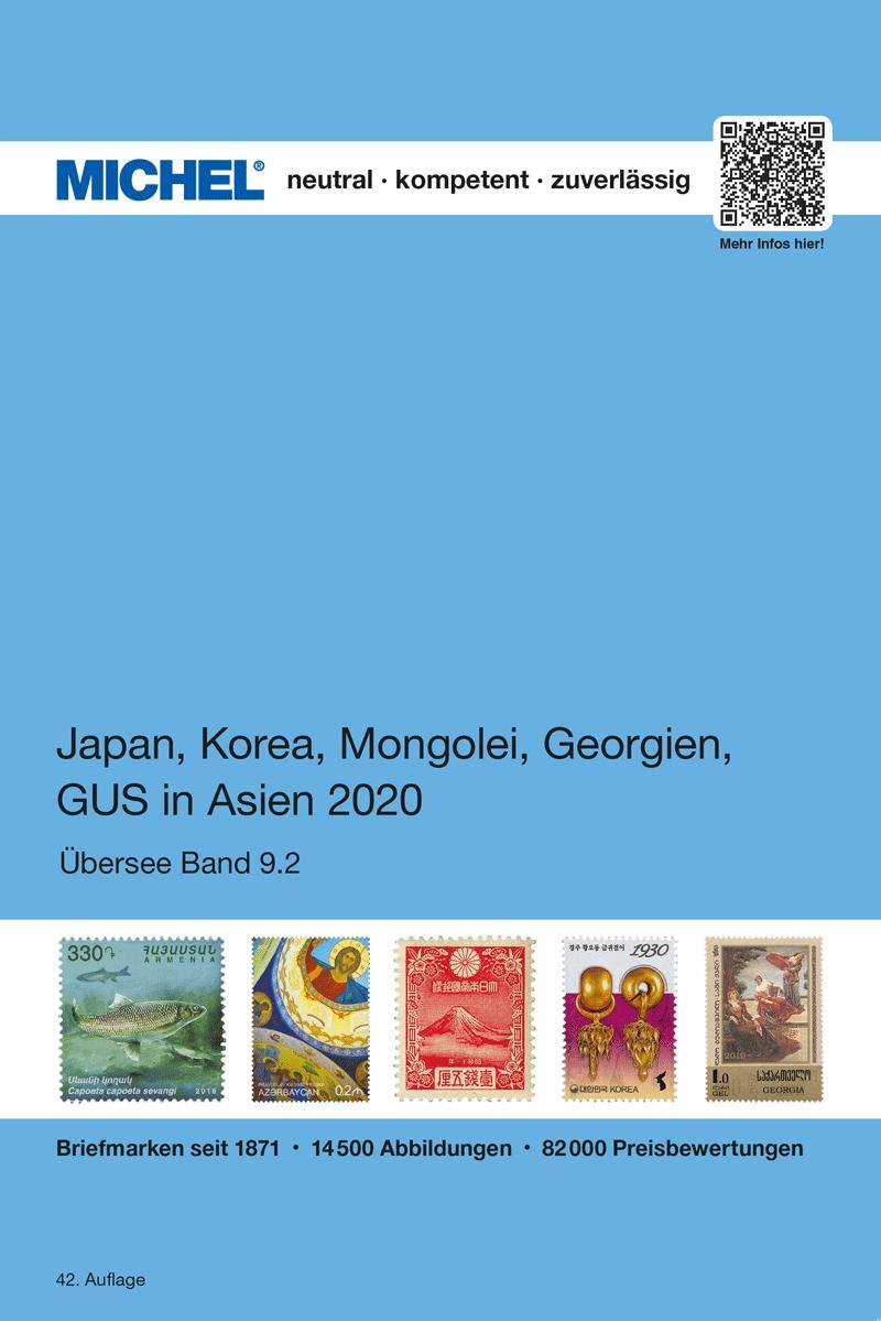 Cover: 9783954023103 | Japan, Korea, Mongolei, GUS in Asien 2020 | ÜK 9.2 | Michel-Redaktion