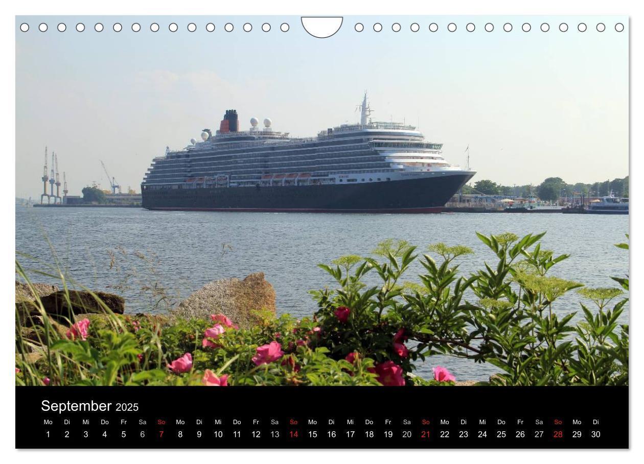 Bild: 9783435809134 | Cruiseliner in Warnemünde (Wandkalender 2025 DIN A4 quer), CALVENDO...