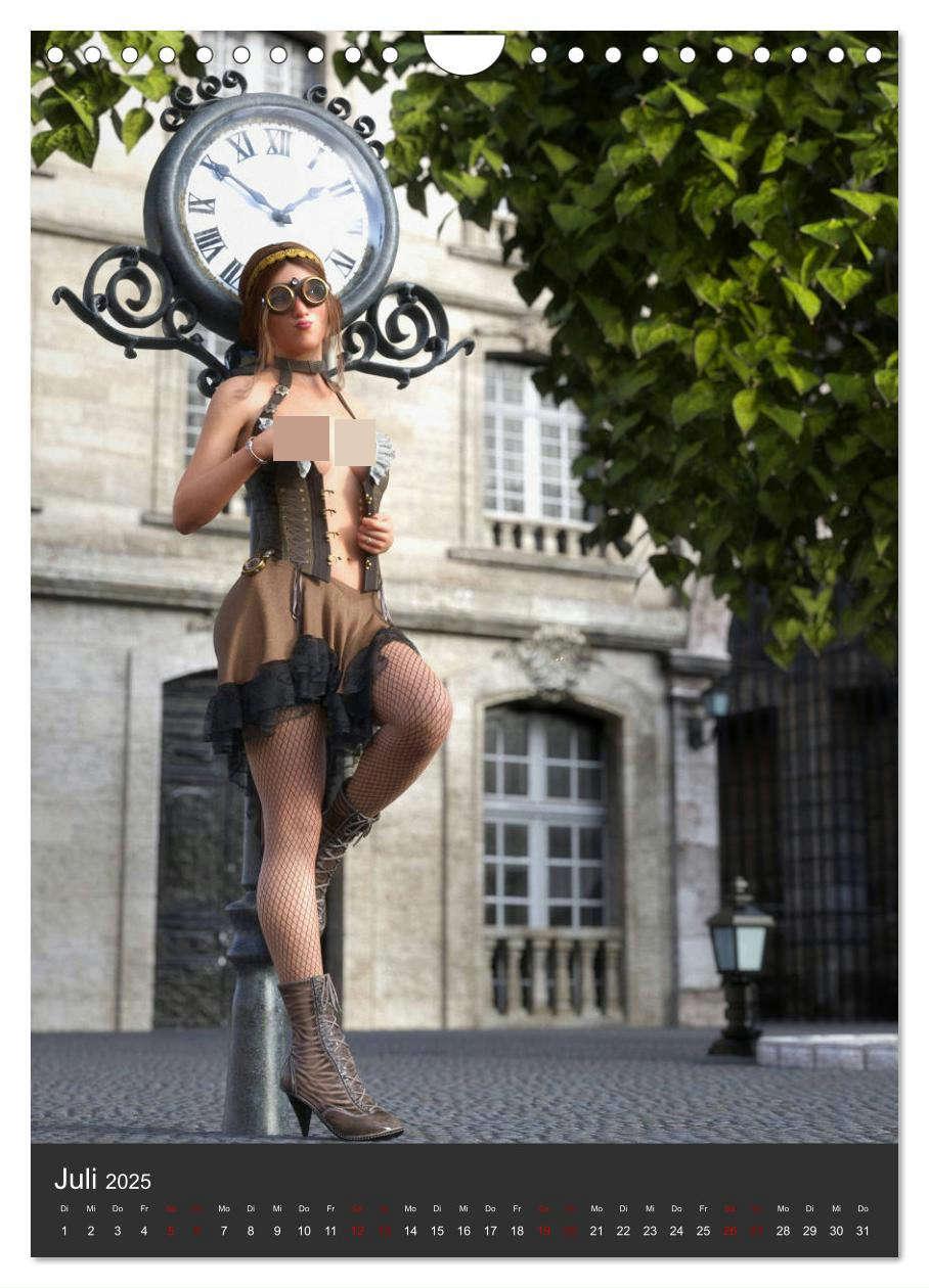 Bild: 9783435940240 | Sexy Steampunk Pin Up (Wandkalender 2025 DIN A4 hoch), CALVENDO...