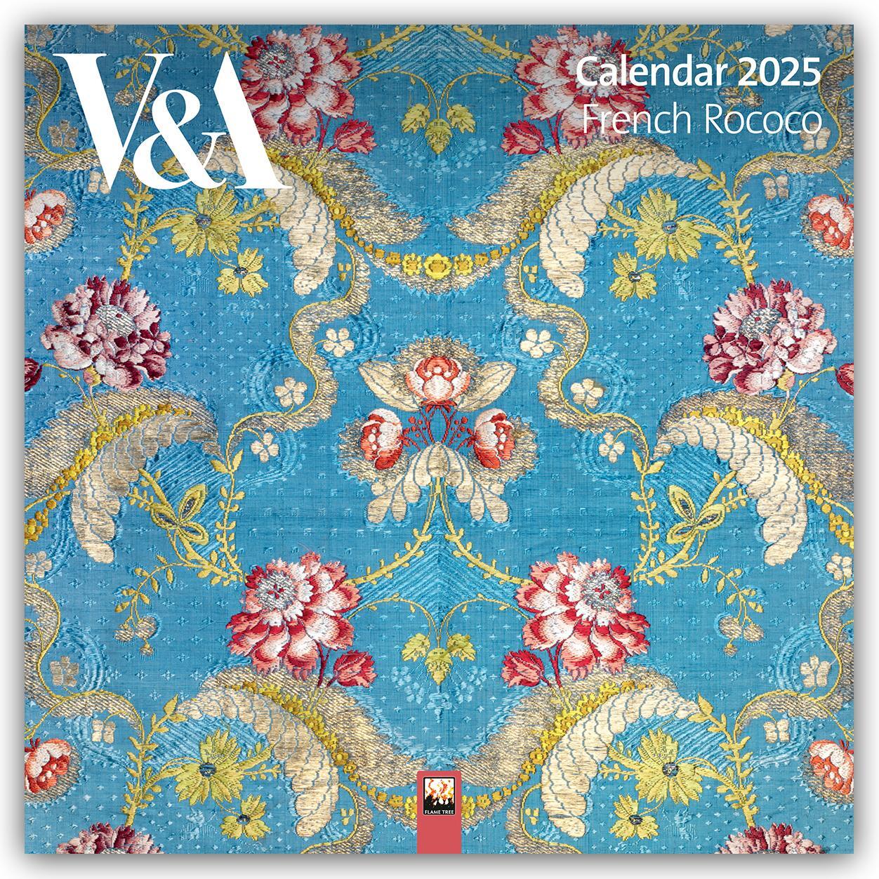 Cover: 9781835620601 | V&amp;a: French Rococo Wall Calendar 2025 (Art Calendar) | Publishing