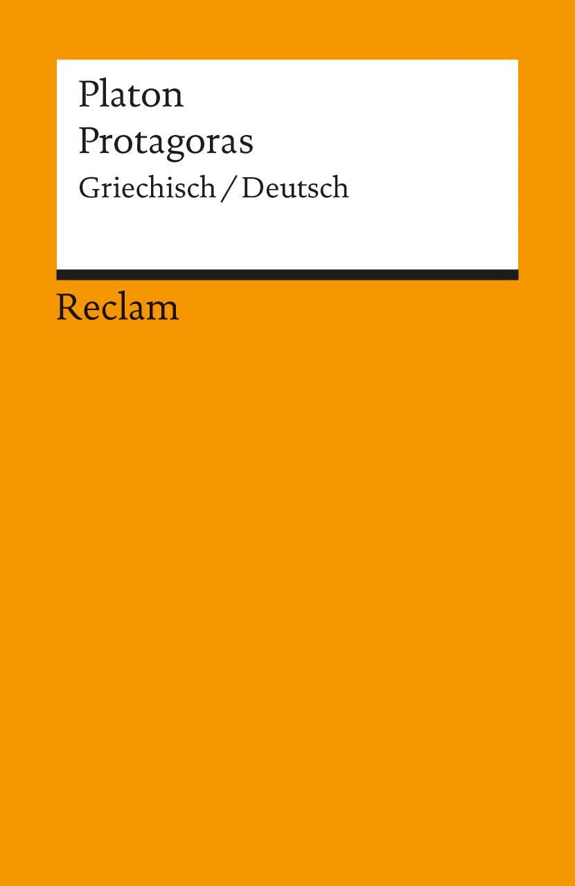 Cover: 9783150017081 | Protagoras | Platon | Taschenbuch | Reclam Universal-Bibliothek | 1986