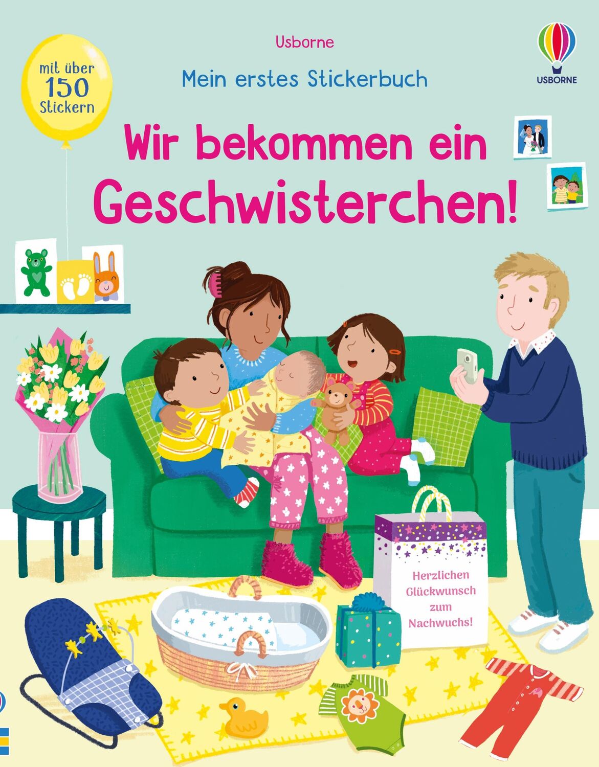 Cover: 9781035702442 | Mein erstes Stickerbuch: Wir bekommen ein Geschwisterchen! | Greenwell