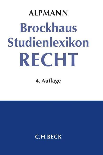 Cover: 9783406635892 | Brockhaus Studienlexikon Recht | Buch | VIII | Deutsch | 2013