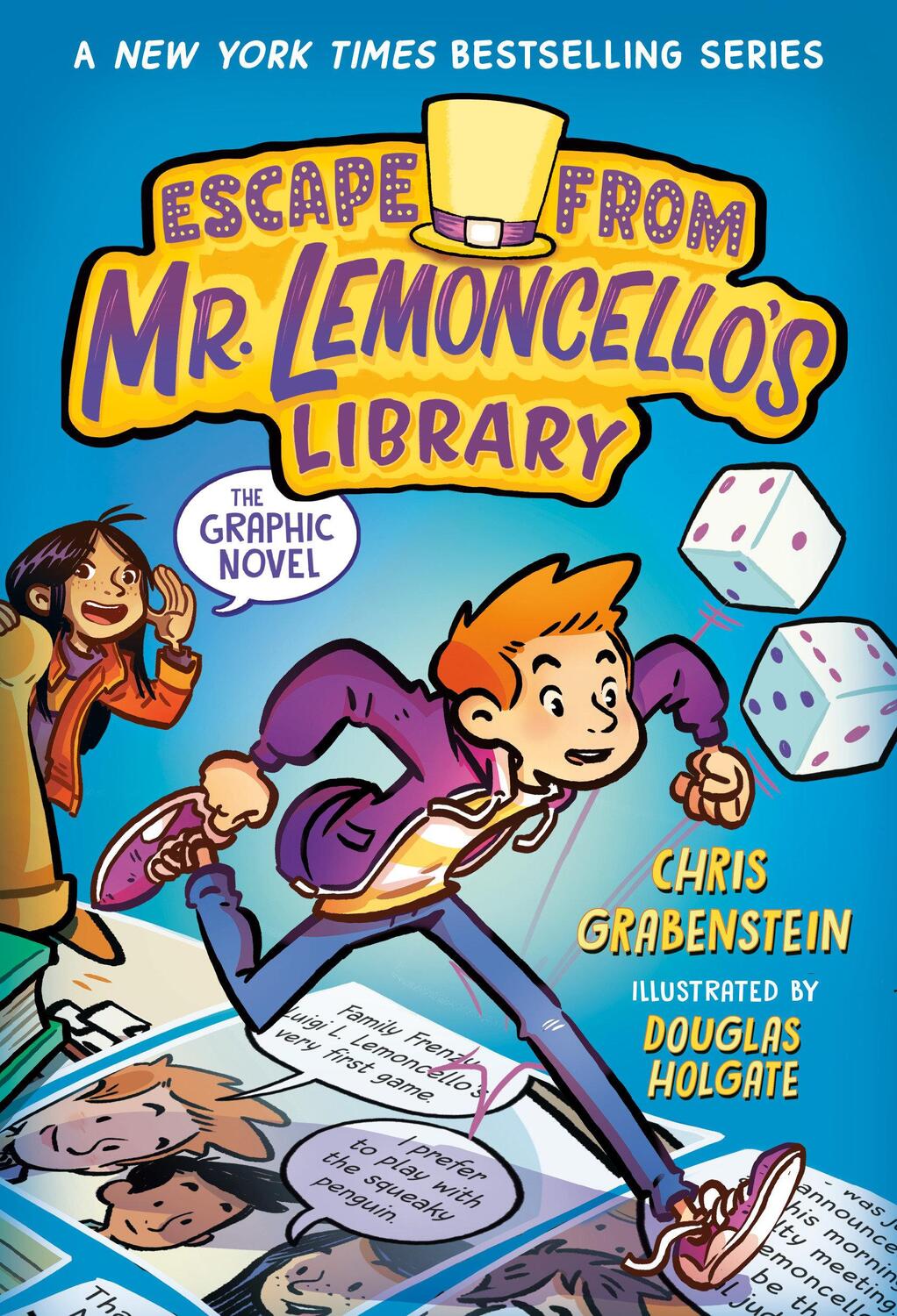 Cover: 9780593484869 | Escape from Mr. Lemoncello's Library: The Graphic Novel | Grabenstein