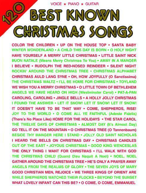 Cover: 9781576235393 | 120 Best Known Christmas Songs | Piano/Vocal/Guitar | Taschenbuch