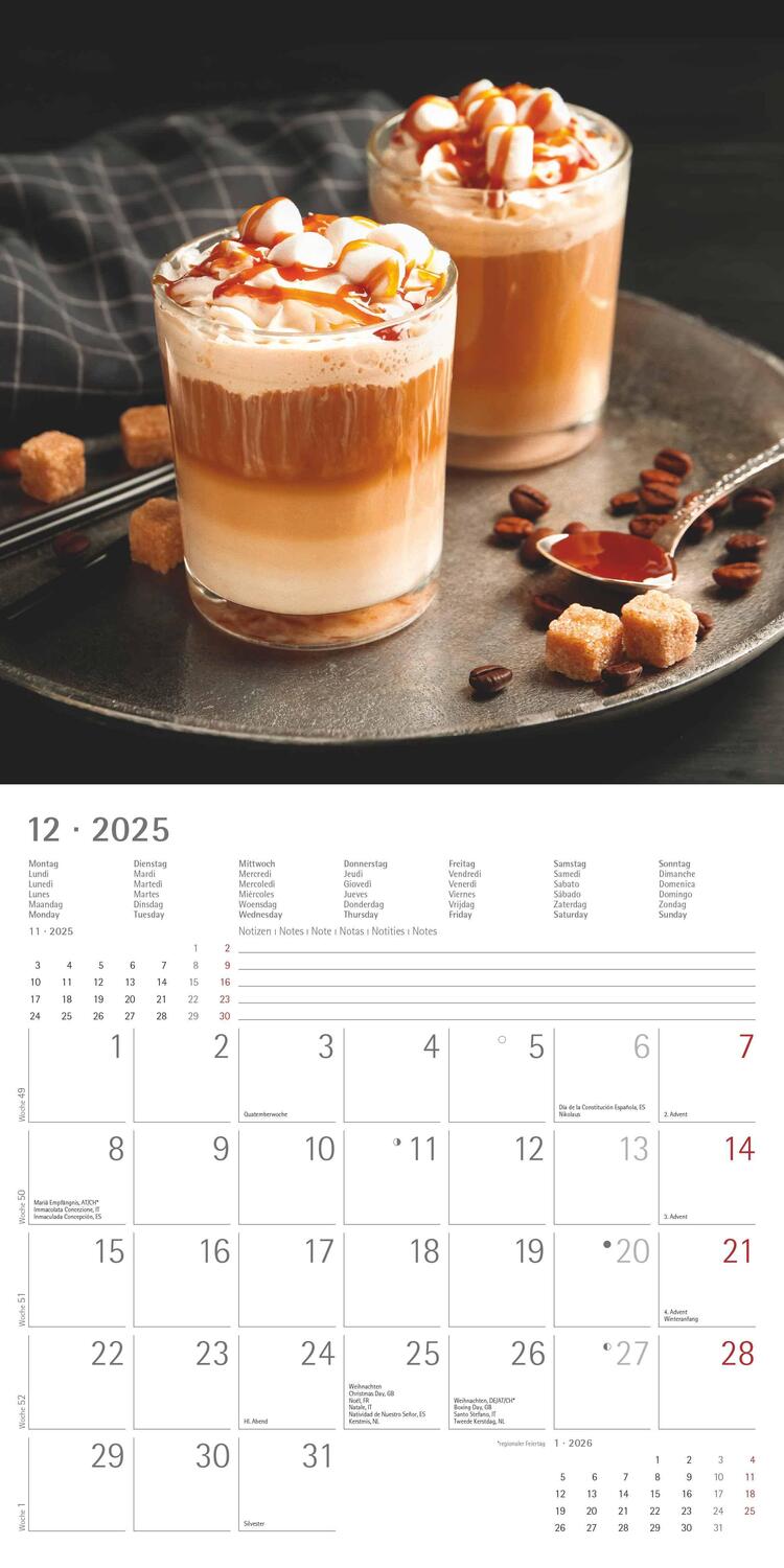 Bild: 4251732343064 | Kaffeegenuss 2025 - Broschürenkalender 30x30 cm (30x60 geöffnet) -...