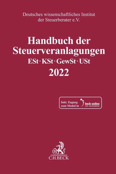 Cover: 9783406798238 | Handbuch der Steuerveranlagungen, m. 1 Buch, m. 1 Online-Zugang | e.V.