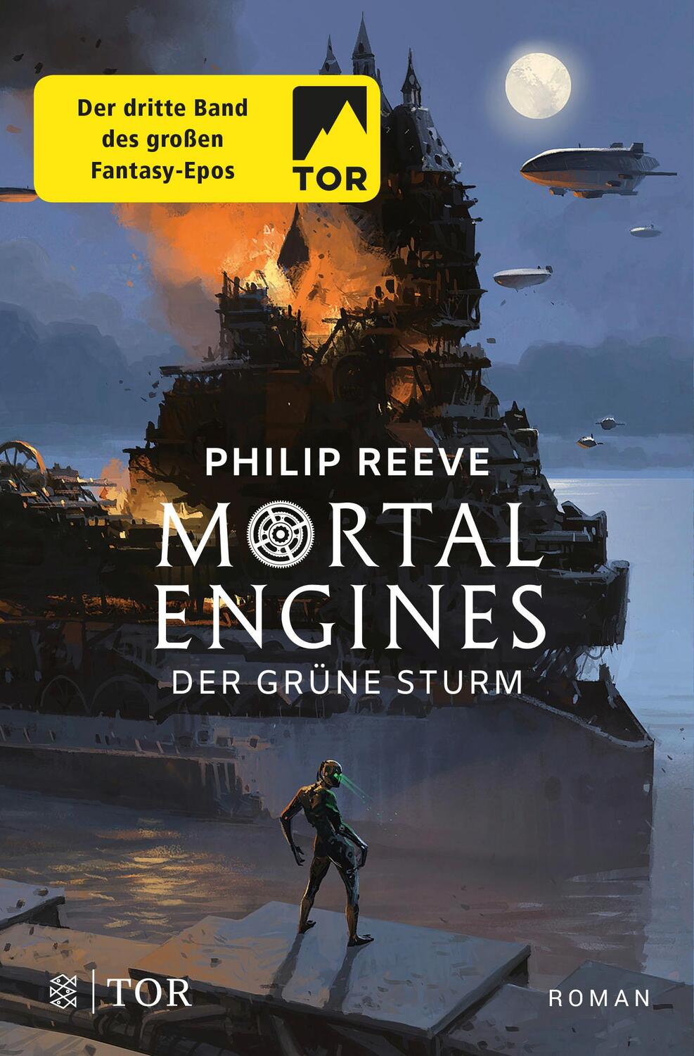 Cover: 9783596702145 | Mortal Engines - Der Grüne Sturm | Roman | Philip Reeve | Taschenbuch
