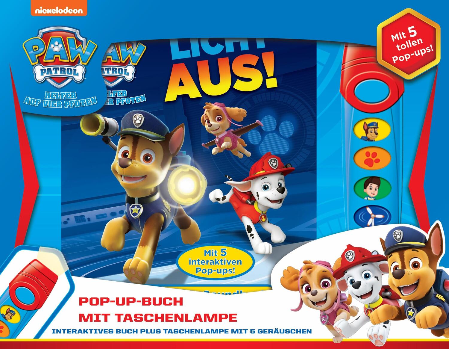 Cover: 9781503733541 | PAW Patrol, Licht aus! - Pop-up-Buch mit Taschenlampe - Bilderbuch...
