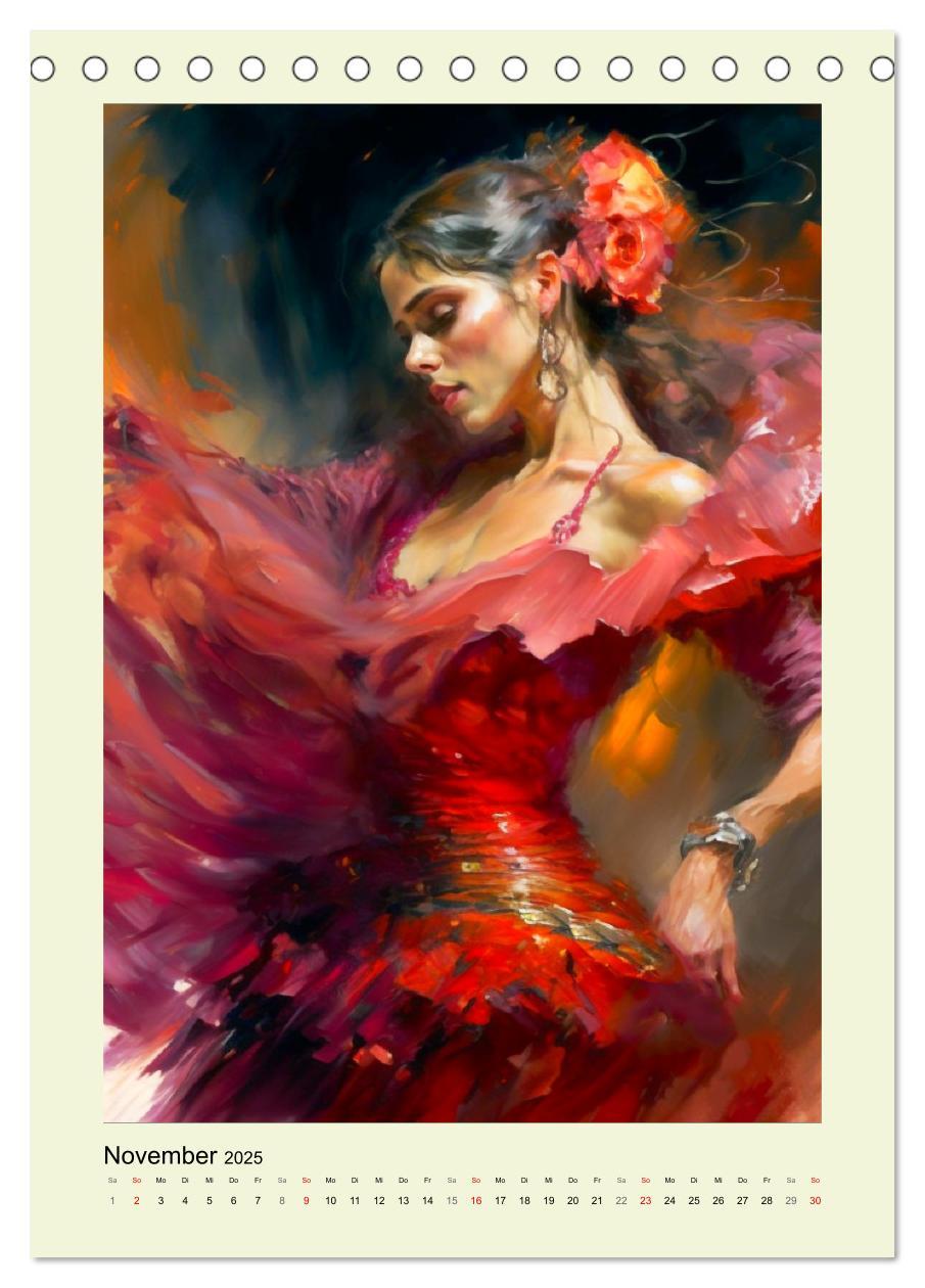 Bild: 9783435873364 | Flamenco. Anmutige Tänzerinnen. Illustrationen (Tischkalender 2025...