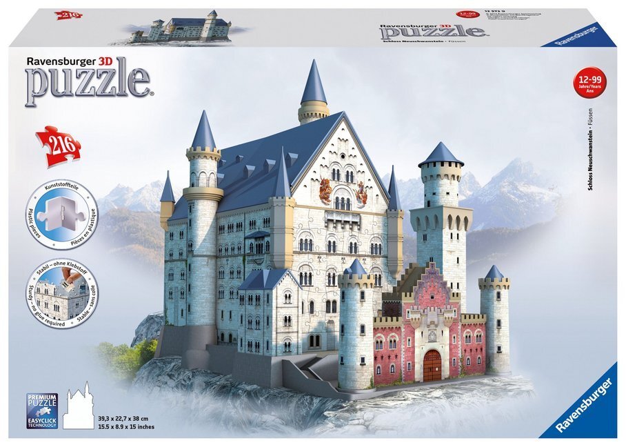 Cover: 4005556125739 | Ravensburger 3D Puzzle 12573 - Schloss Neuschwanstein - 216 Teile -...