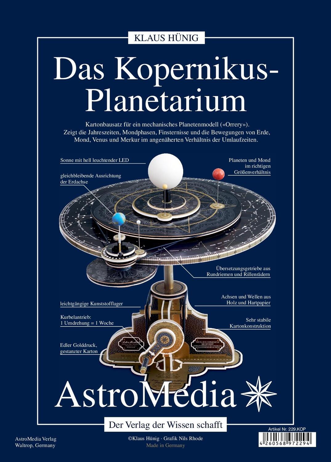 Cover: 4260568972294 | Das Kopernikus-Planetarium | Klaus Hünig | Stück | Deutsch | 2019