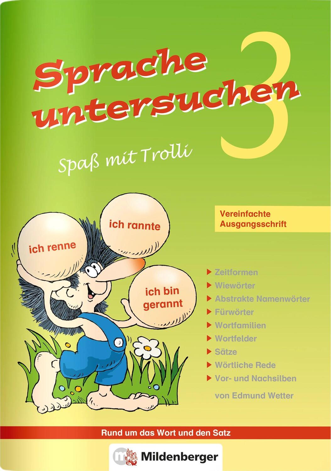 Cover: 9783619345502 | Sprache untersuchen - Spaß mit Trolli 3 | Edmund Wetter | Taschenbuch