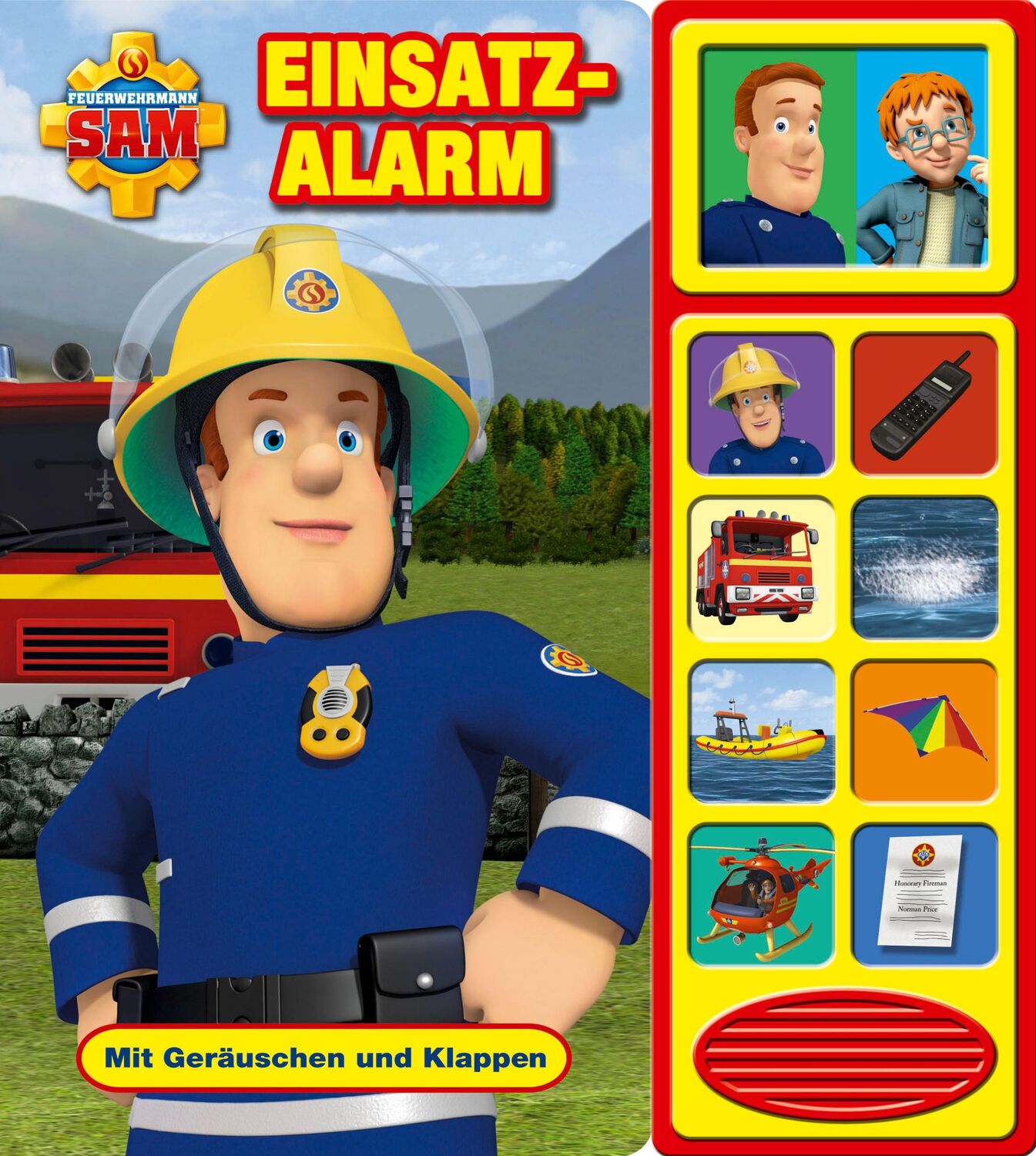 Cover: 9781503725898 | Feuerwehrmann Sam - Einsatzalarm,Klappen-Geräusche-Buch | GmbH | Buch