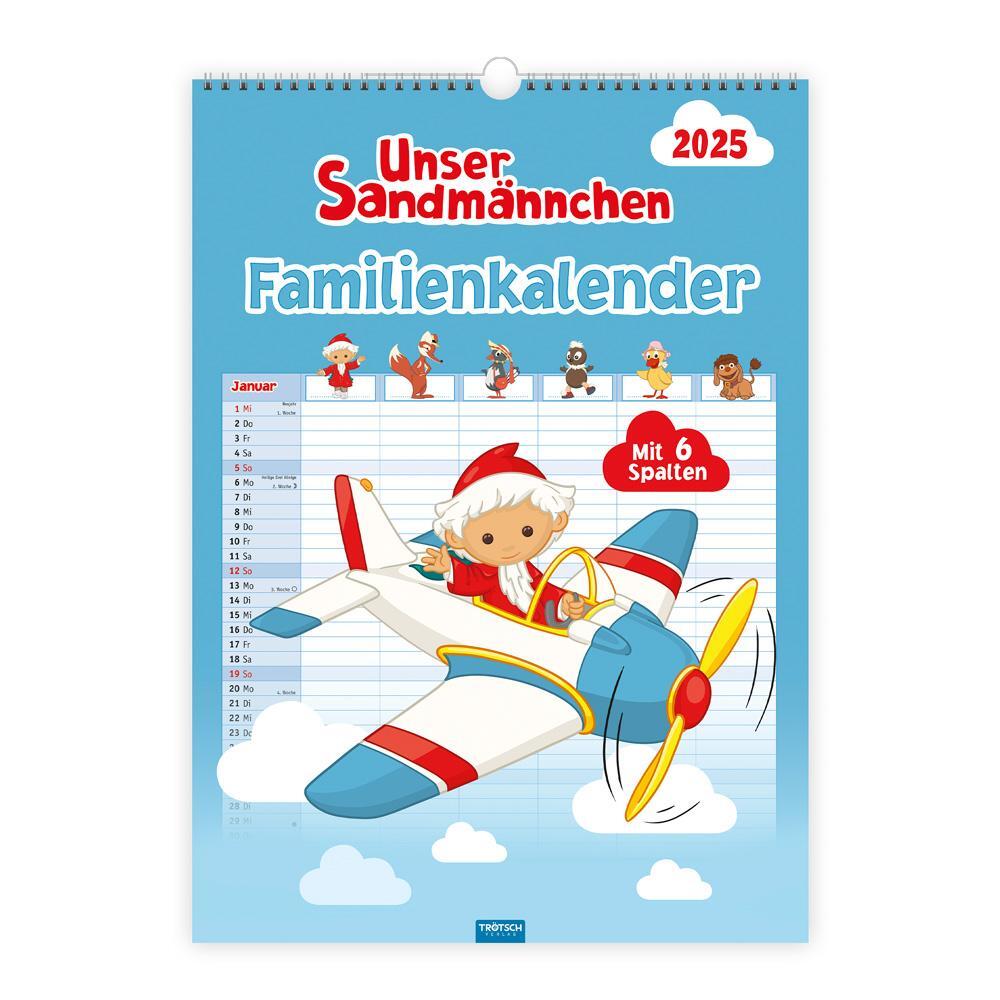 Cover: 9783988022295 | Trötsch Unser Sandmännchen XL-Familienplaner Familienkalender Unser...