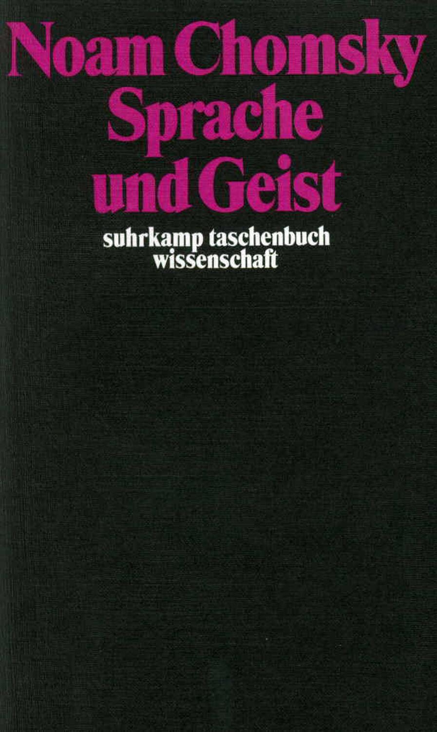 Cover: 9783518276198 | Sprache und Geist | Noam Chomsky | Taschenbuch | Deutsch | 2001