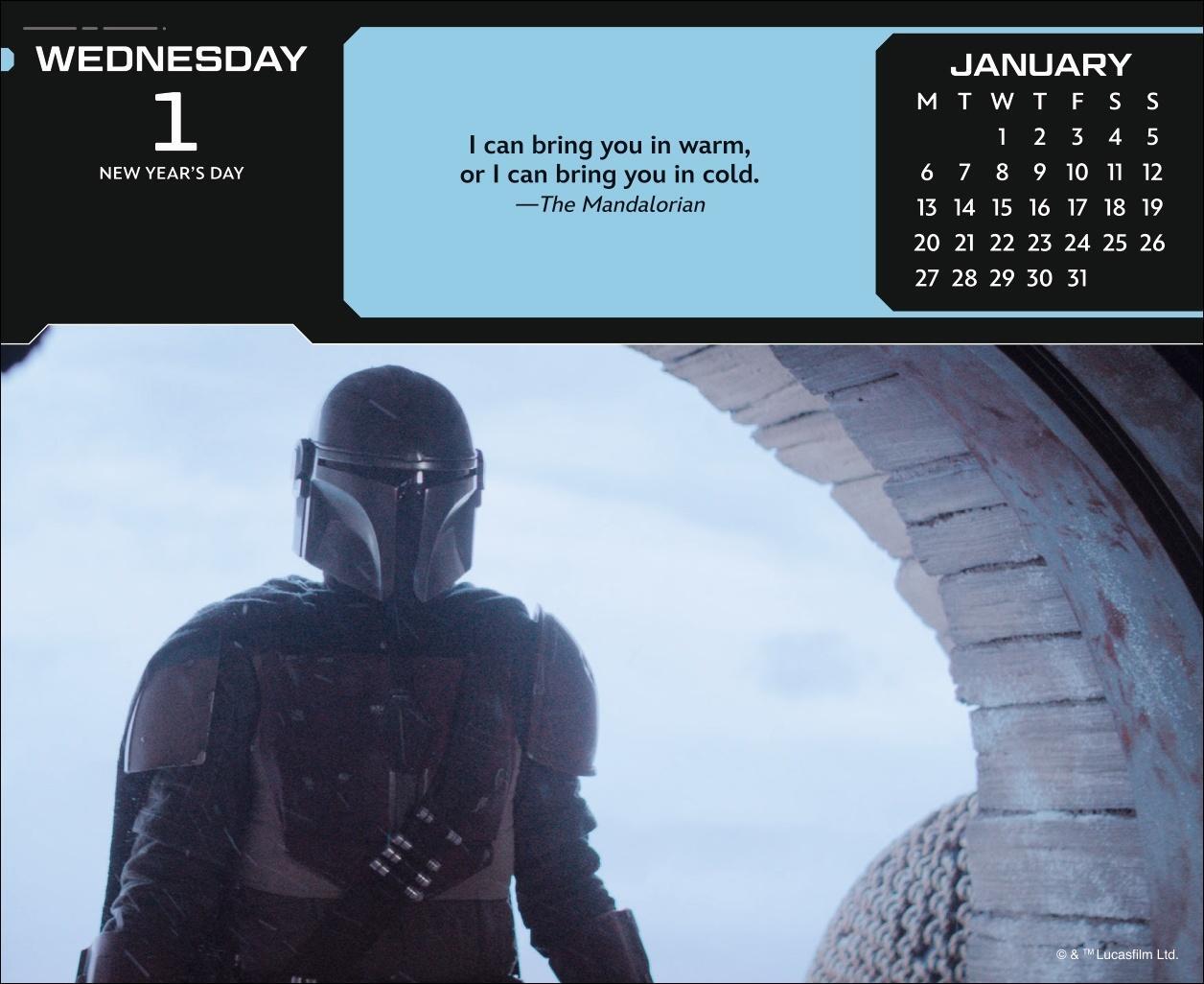 Bild: 9783840196874 | The Mandalorian The Child Tagesabreißkalender 2025 | Kalender | 320 S.