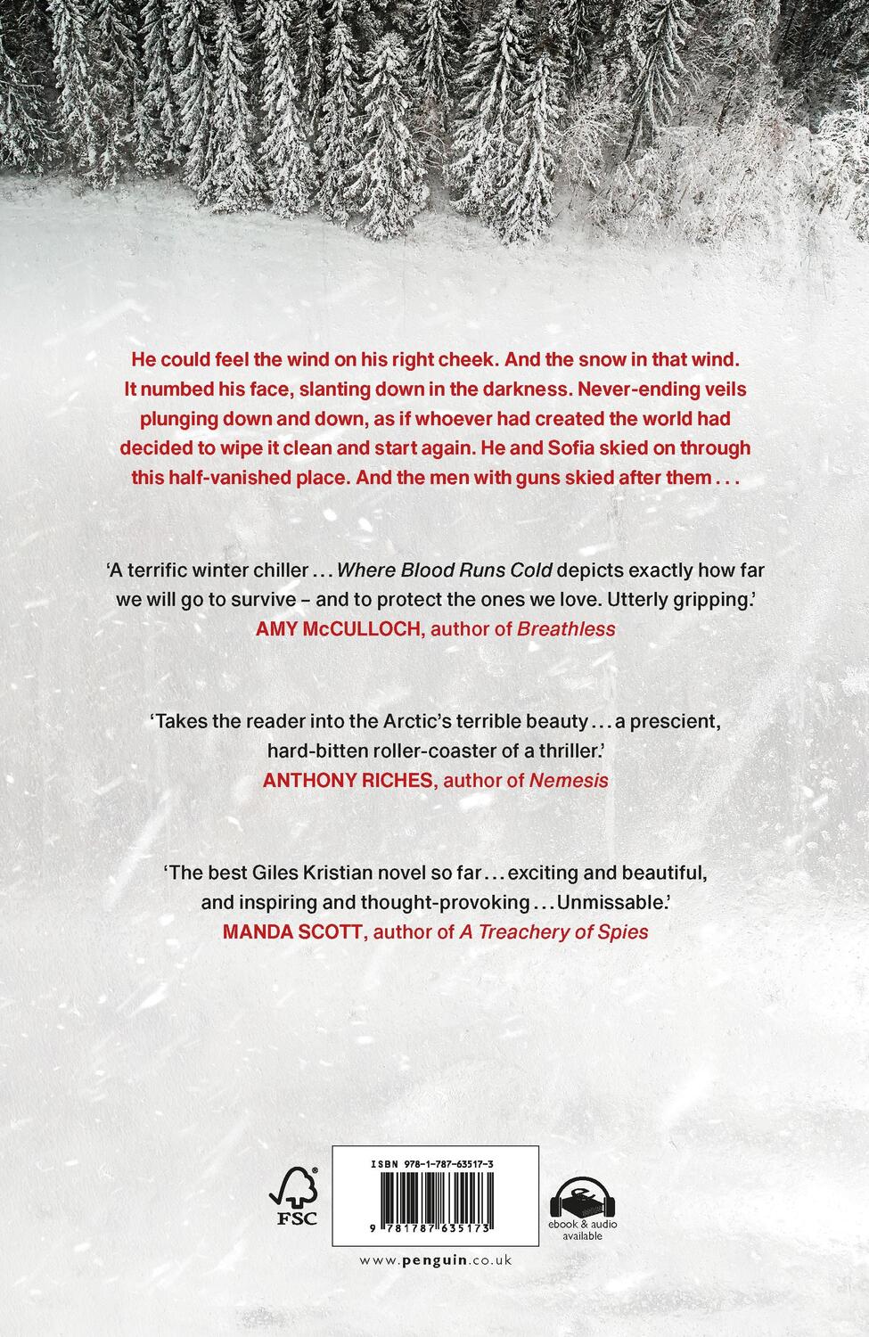 Rückseite: 9781787635173 | Where Blood Runs Cold | The heart-pounding Arctic thriller | Kristian