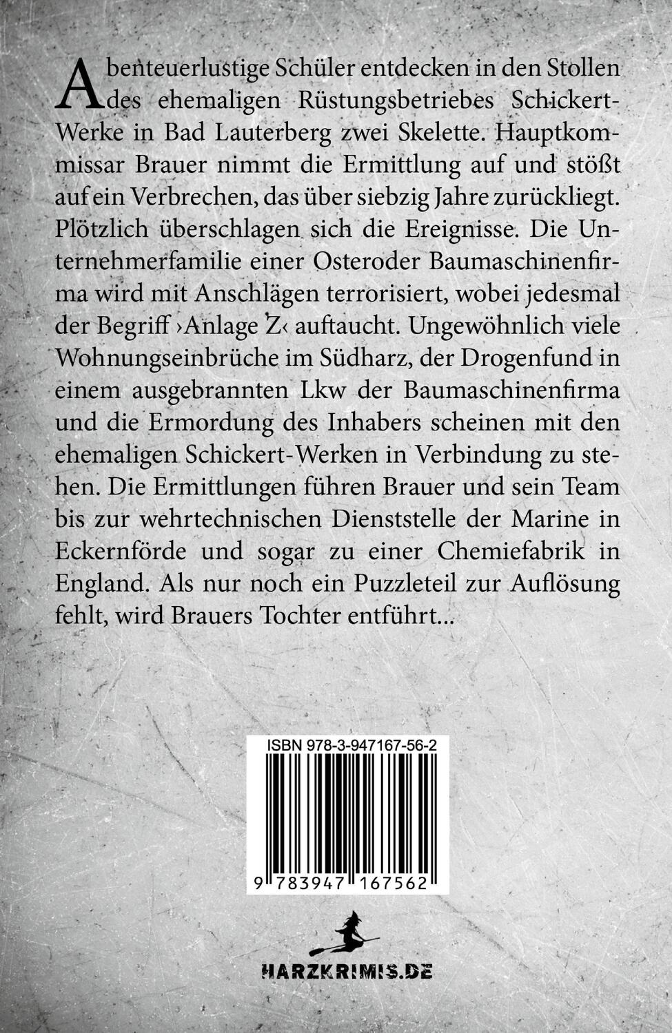 Rückseite: 9783947167562 | Anlage Z | Hans-Joachim Wildner | Taschenbuch | Deutsch | 2019