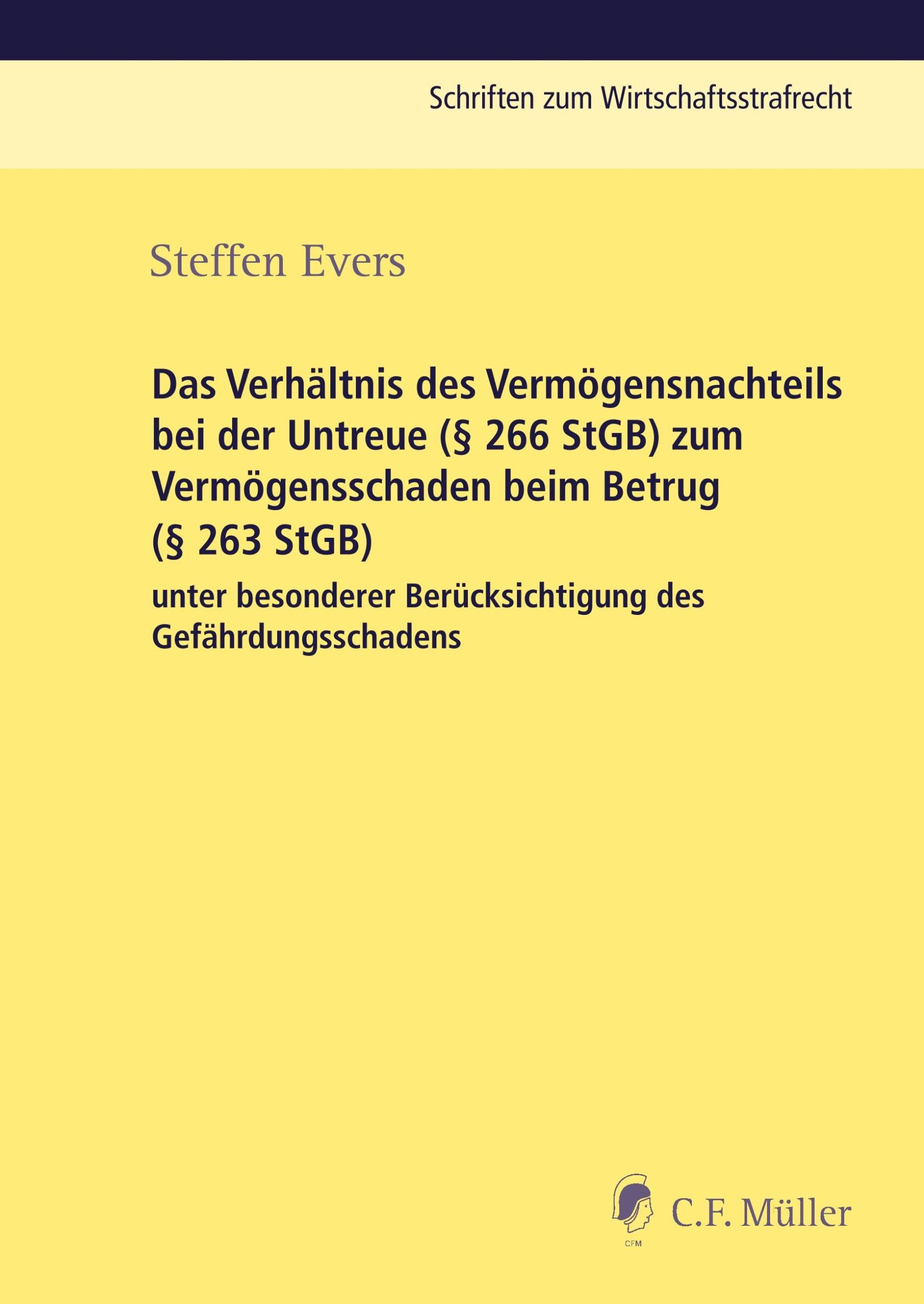 Cover: 9783811444638 | Das Verhältnis des Vermögensnachteils bei der Untreue (§ 266 StGB)...