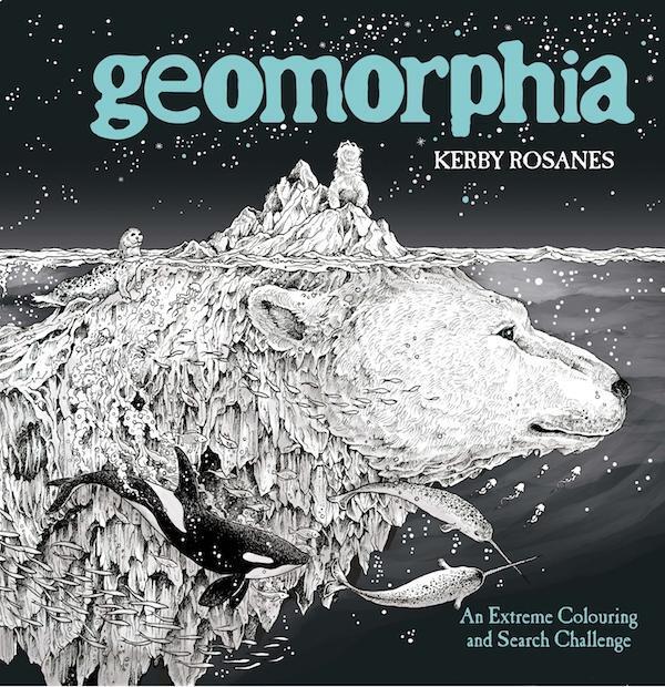 Cover: 9781910552926 | Geomorphia | An Extreme Colouring and Search Challenge | Kerby Rosanes