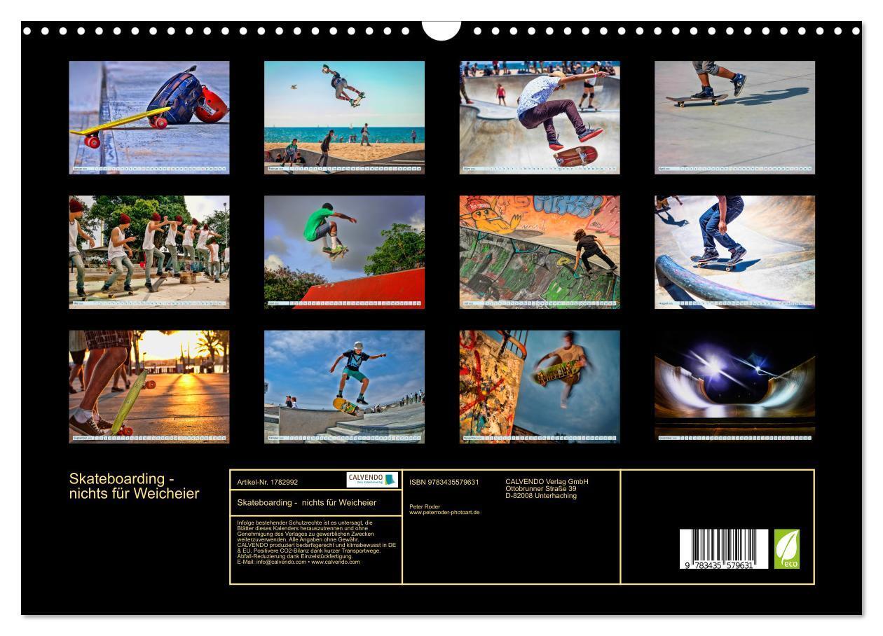 Bild: 9783435579631 | Skateboarding - nichts für Weicheier (Wandkalender 2025 DIN A3...