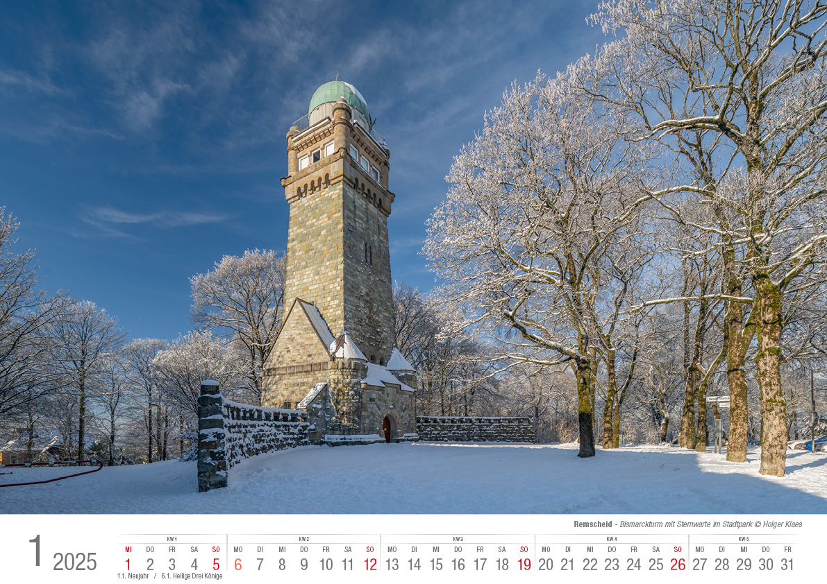 Bild: 9783965352254 | Remscheid 2025 Bildkalender A3 Spiralbindung | Holger Klaes | Kalender