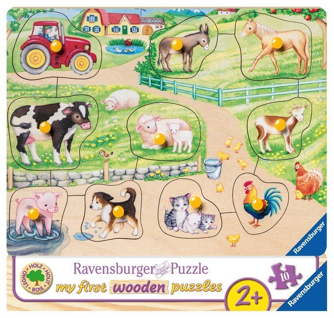 Cover: 4005556036899 | Ravensburger Kinderpuzzle - 03689 Morgens auf dem Bauernhof - my...