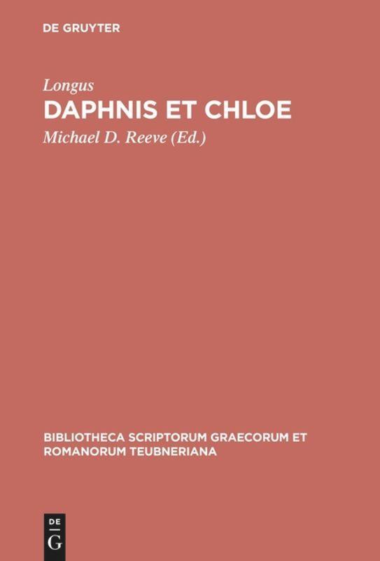 Cover: 9783598719325 | Daphnis et Chloe | Longus | Buch | ISSN | HC runder Rücken kaschiert