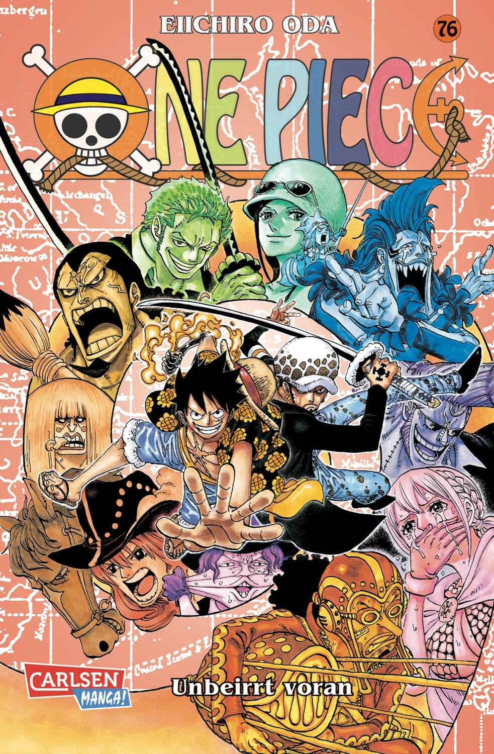 Cover: 9783551763808 | One Piece 76. Unbeirrt voran | Eiichiro Oda | Taschenbuch | One Piece