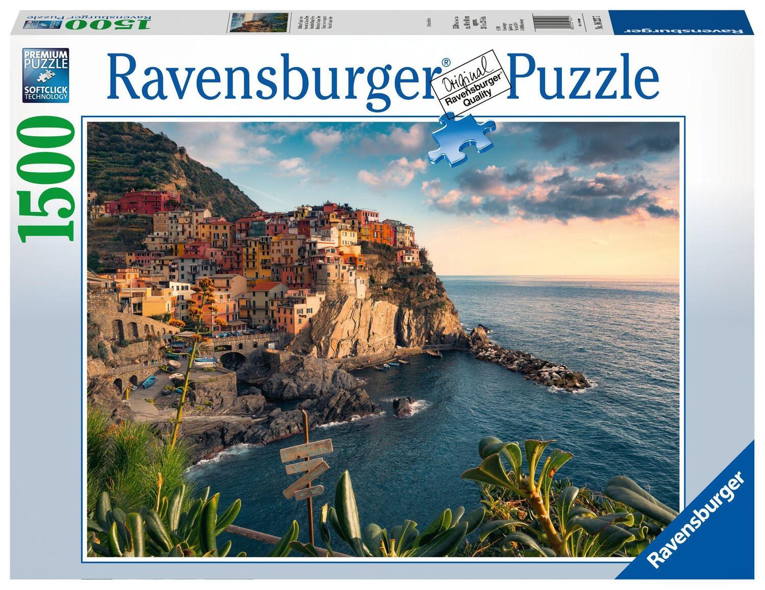 Cover: 4005556162277 | Blick auf Cinque Terre 1500 Teile Puzzle | Spiel | Deutsch | 2019