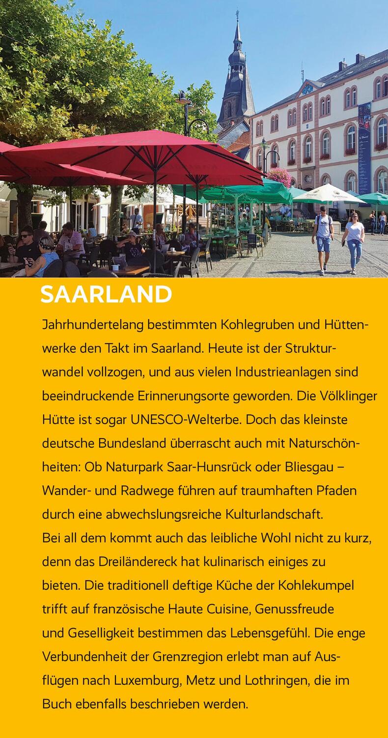 Bild: 9783897945968 | Reiseführer Saarland | Sabine Herre | Taschenbuch | 292 S. | Deutsch