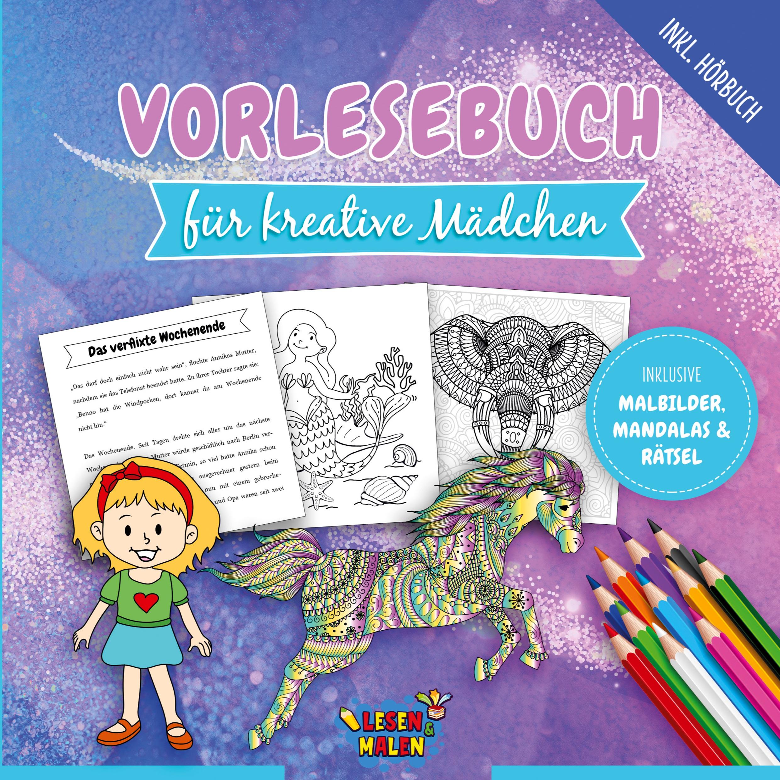 Cover: 9783347417809 | Vorlesebuch für kreative Mädchen | Lesen und Malen | Taschenbuch