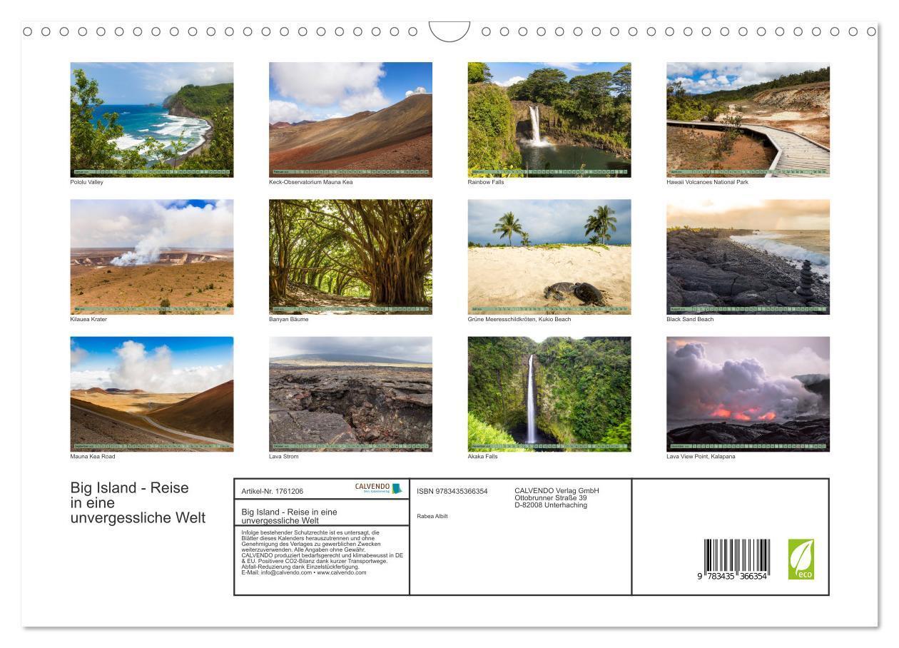 Bild: 9783435366354 | Big Island - Reise in eine unvergessliche Welt (Wandkalender 2025...