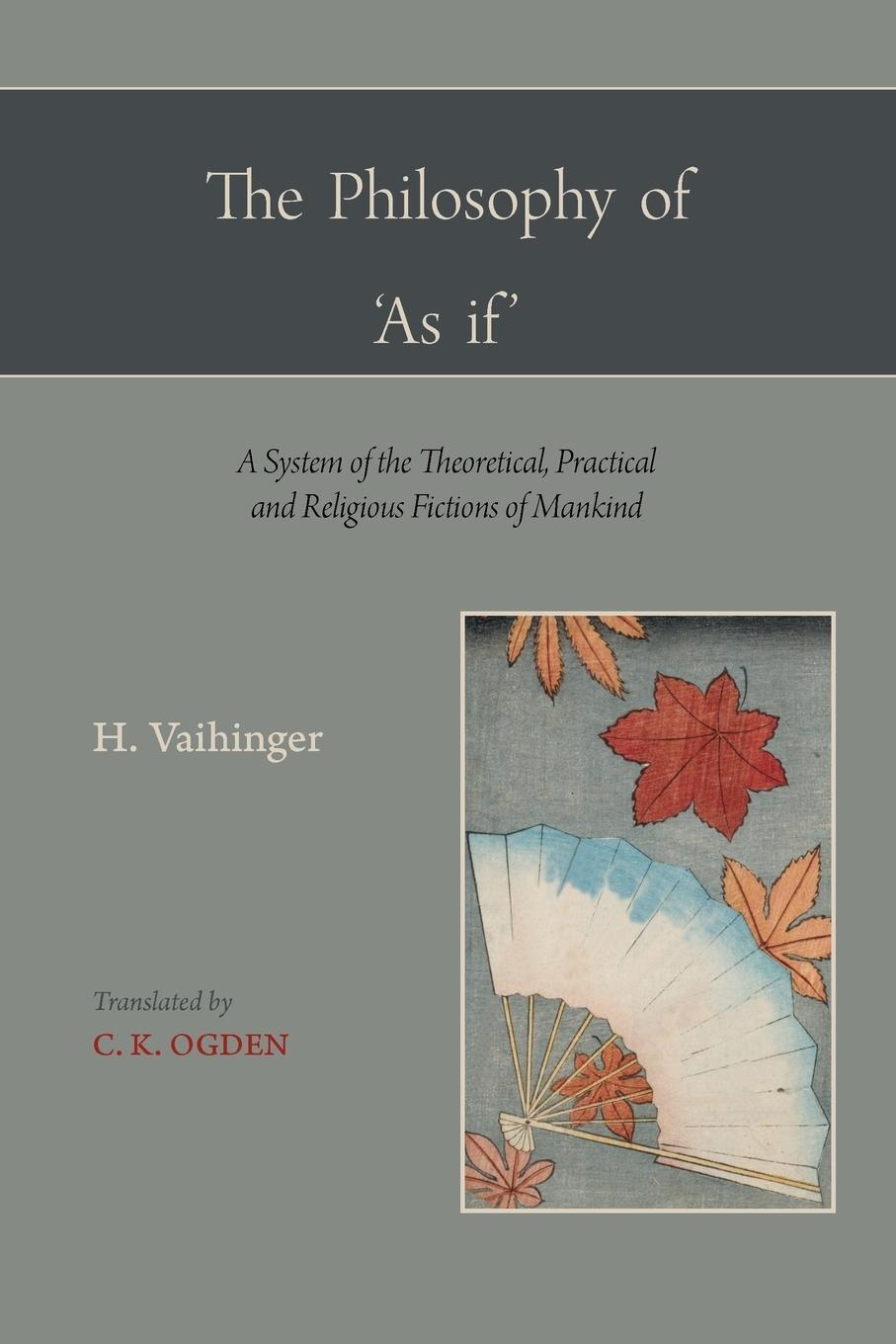 Cover: 9781578988259 | The Philosophy of 'as If ' | Hans Vaihinger | Taschenbuch | Paperback
