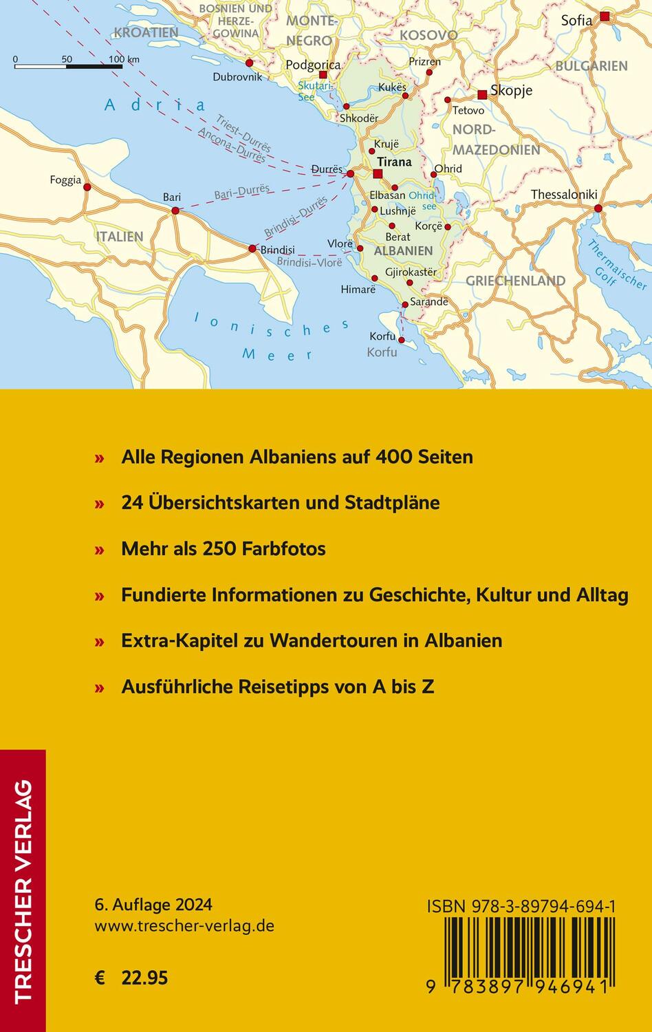 Rückseite: 9783897946941 | TRESCHER Reiseführer Albanien | Frank Dietze (u. a.) | Taschenbuch