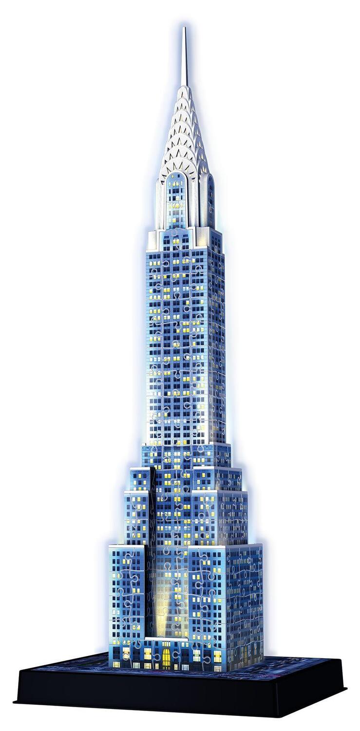 Bild: 4005556125951 | Chrysler Building bei Nacht.Night Edition 3-D Puzzle 216 Teile | Spiel